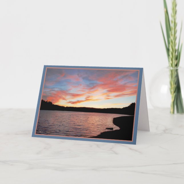 Walden Pond: Sunset Card (Front)