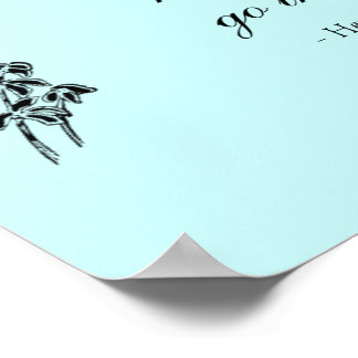 Walden Quote, "Never look back" Poster