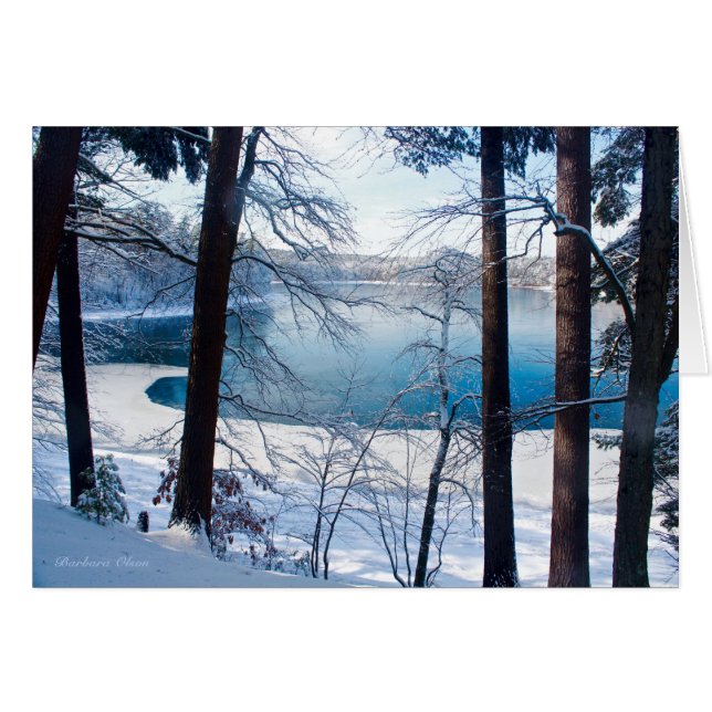 *WaldenPond-Nature full of genius & divinity:card (Front Horizontal)
