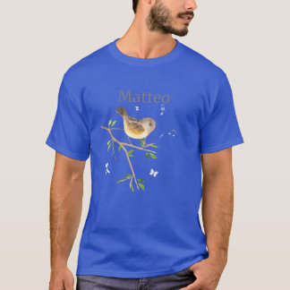 Waldier Bird Name Matteo friend T-Shirt