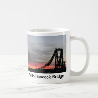 Waldo-Hancock Bridge at sunrise, Waldo-Hancock ... Coffee Mug
