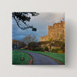 Wales - A private welsh castle near St. 15 Cm Square Badge