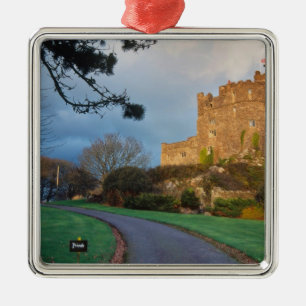 Wales - A private welsh castle near St. Metal Tree Decoration