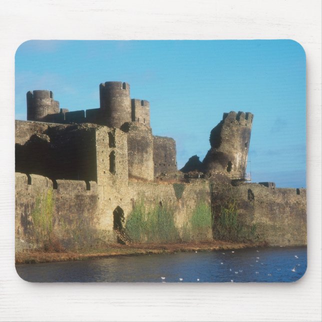 Wales - Caerphilly castle, with a view of the Mouse Pad (Front)