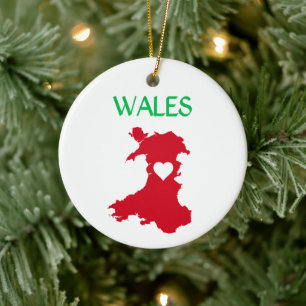 Wales Ceramic Ornament