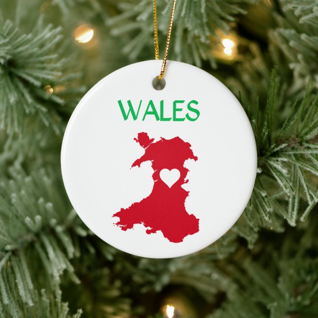Wales Ceramic Ornament (Tree)