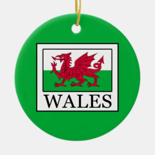 Wales Ceramic Ornament