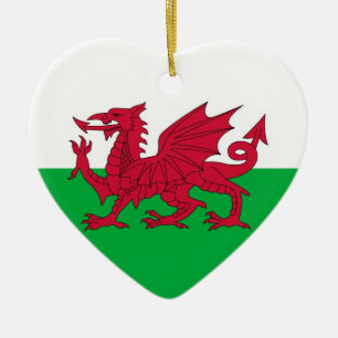 WALES CERAMIC TREE DECORATION