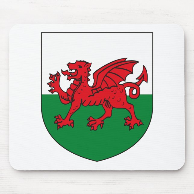 Wales Coat of Arms Mousepad (Front)