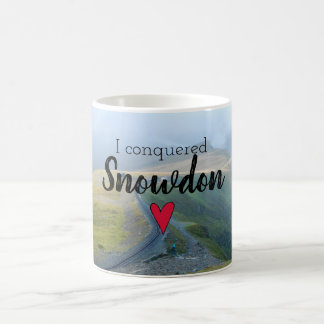 Wales Conquered Snowdon Landscape Welsh Railway Coffee Mug