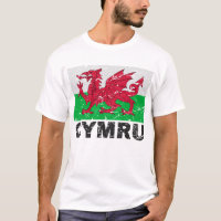 Wales CYMRU Vintage Flag