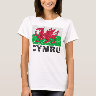 Wales CYMRU Vintage Flag T-Shirt