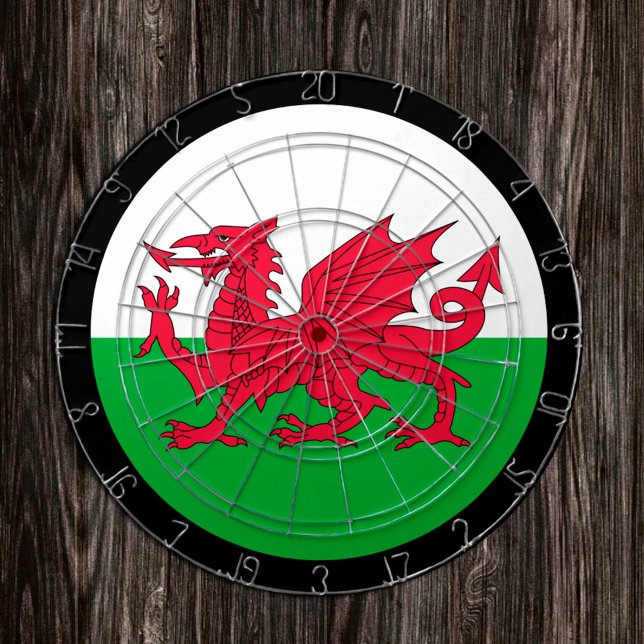 Wales Dartboard & Welsh Flag darts / game board (Creator Uploaded)