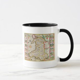 Wales, engraved by Jodocus Hondius Mug