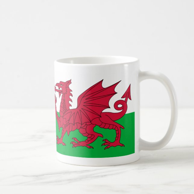 Wales flag coffee mug (Right)