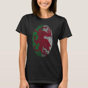 Wales Flag Dna Fingerprint Men Women Kids T-Shirt