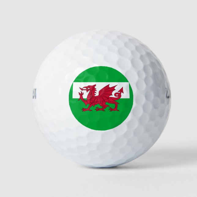 wales flag golf balls (Front)