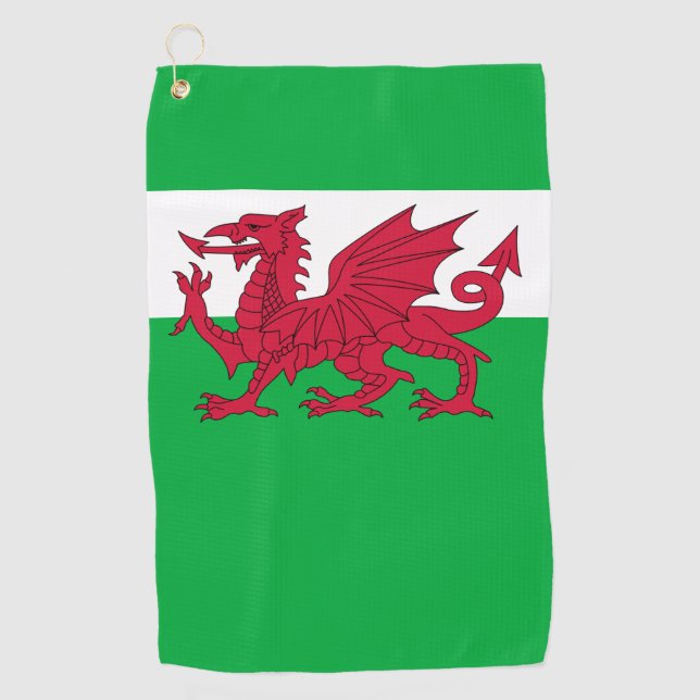 wales flag golf towel (Front)