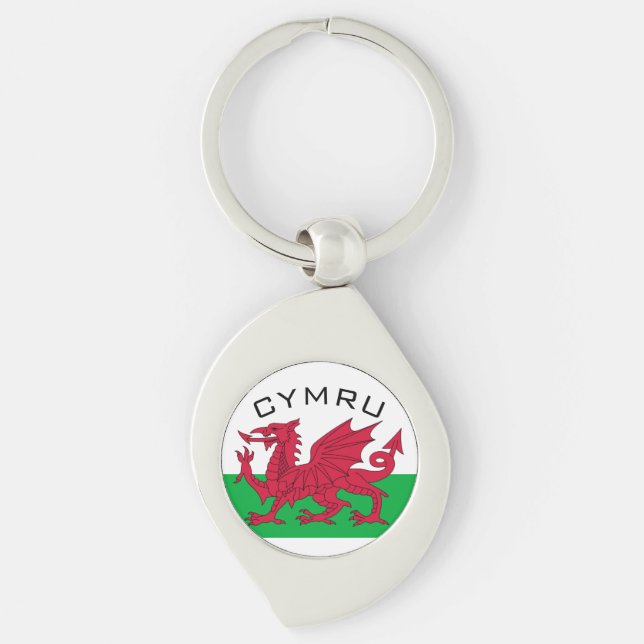 wales flag key ring (Front)