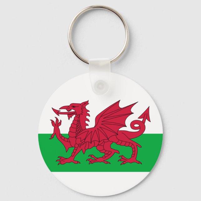 wales flag key ring (Front)