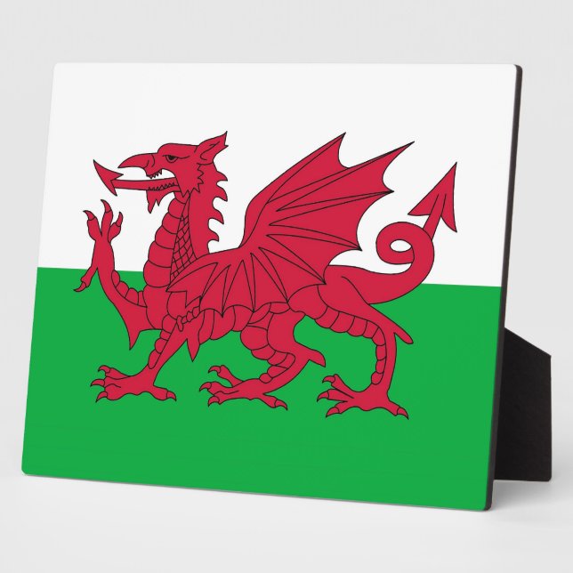 Wales Flag Plaque (Side)