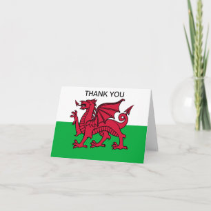 Wales Flag Red dragon Cymru Sports Welsh card