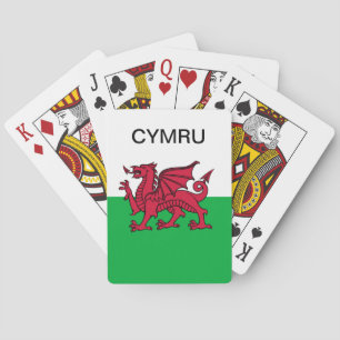 Wales Flag Red dragon Cymru Sports Welsh Playing Cards