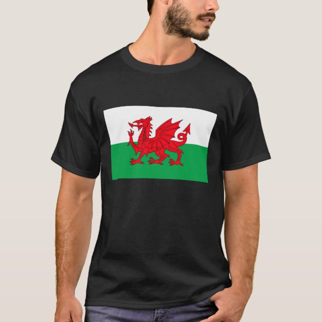 WALES FLAG  t-shirt (Front)