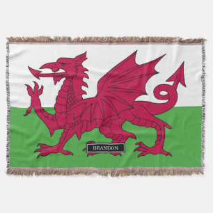 Wales Flag Throw Blanket