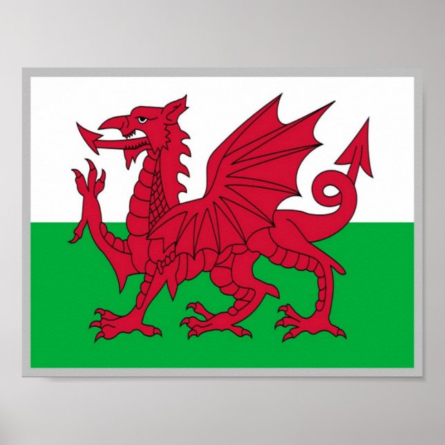 Wales - Flag Waving - Poster (Front)