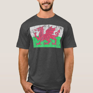 Wales Flag Welsh Dragon Baner Cymru Y Ddraig Goch  T-Shirt