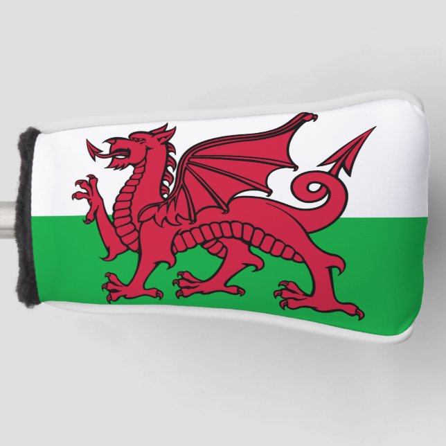 Wales Flag Welsh Football Soccer Patriotic Travel Golf Head Cover (Front)