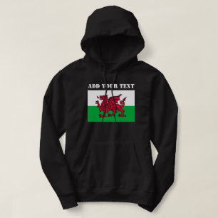 Wales Flag World cumru Football Soccer  Hoodie