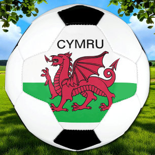 Wales Flag World Cup 2026 Red dragon Cymru Soccer Ball
