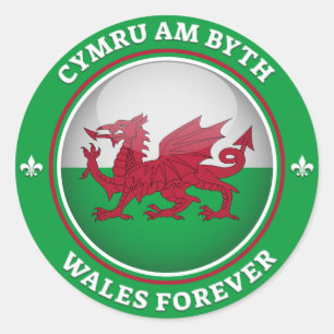 Wales Forever Classic Round Sticker