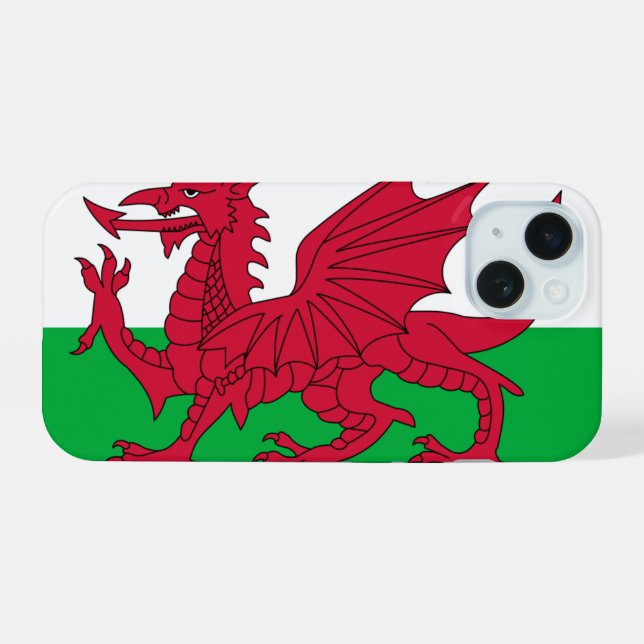 Wales iPhone 15 Case (Back Horizontal)