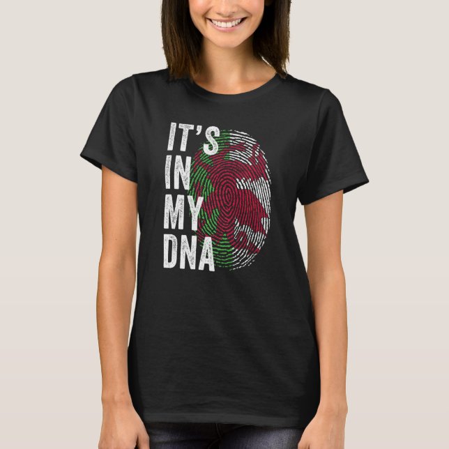 Wales It's In My DNA Cute Welsh Fingerprint Welsh  T-Shirt (Front)