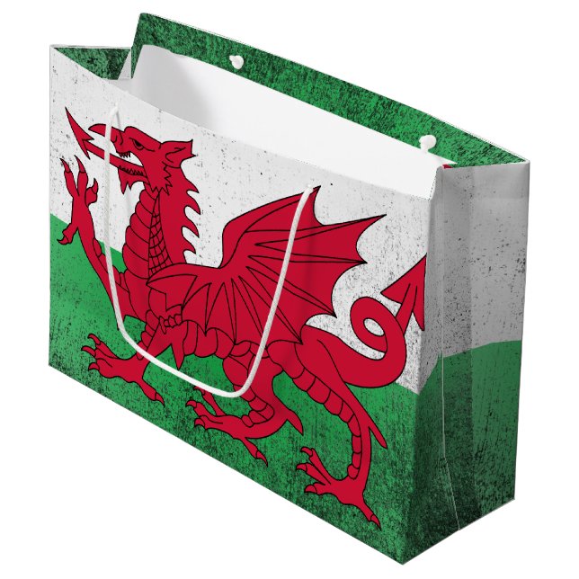 Wales Large Gift Bag (Front Angled)