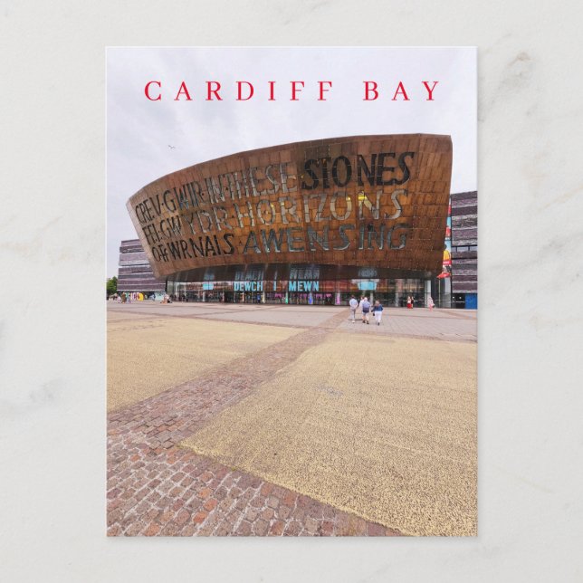 Wales Millennium Center view postcard (Front)