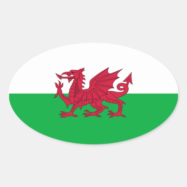 WALES OVAL STICKER (Front)