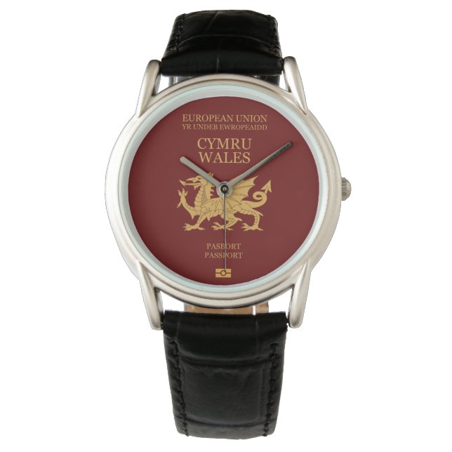 Wales passport wristwatch (Front)