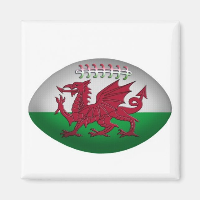 Wales Rugby Ball Magnet (Front)