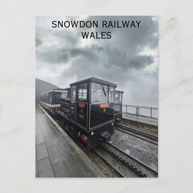 Wales Snowdon Mountain Railway Welsh Travel Postcard (Front)