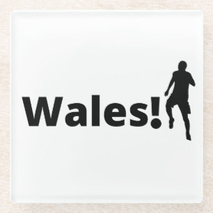Wales Soccer Glass Coaster