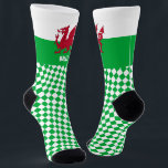 Wales Socks, Welsh flag, Cymru fashion / sports Socks<br><div class="desc">Socks: Cute patriotic Welsh socks featuring colours of Welsh Flag,  Dragon & Wales / Cymru fashion styling - love my country,  fathers / mothers day,  holiday,  national patriots / sports fan</div>
