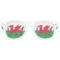 Wales Sunglasses, Party Shades, Welsh flag