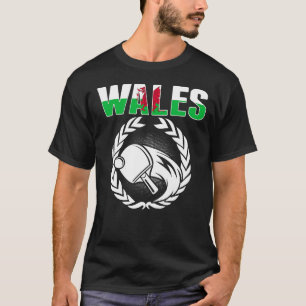 Wales Table Tennis Welsh Ping Pong Team Suppor T-Shirt