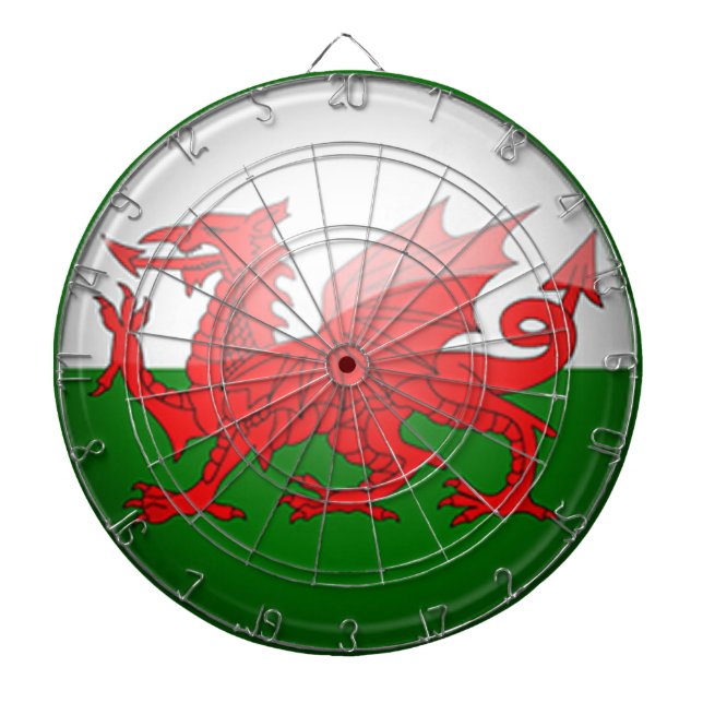 Wales Theme Dartboard (Front)