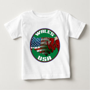 Wales USA Friendship Baby T-Shirt