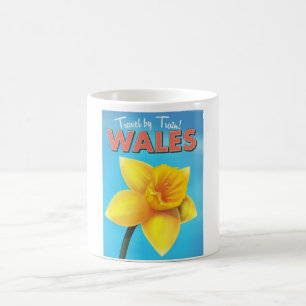 Wales vintage travel poster coffee mug